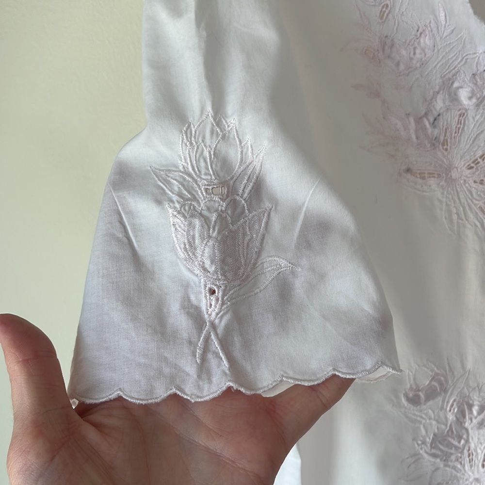 Embroidered Collared Button Up - image 5